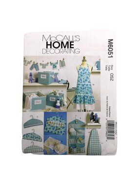 McCalls M6051 Home Decorating Womans Aprons Organizers Caddy Uncut Pattern